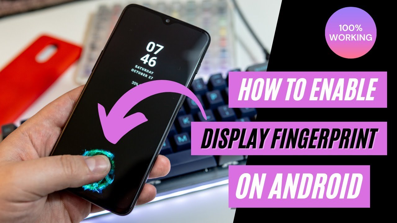 How To Set In Display 🐾 Fingerprint Lock 🔒 On Android !! [ 100% Working Fingerprint Lock ]