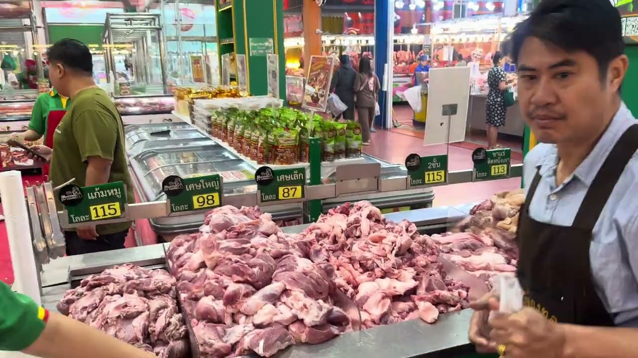 “ตลาดค้าหมูสดพร้อมชิ้นส่วนอะไหล่หมูที่ใหญ่และเยอะที่สุด(ถูกที่สุด)”ร้านหมูดีศรีตลาดไืทเปิด24ชั่วโมง💜