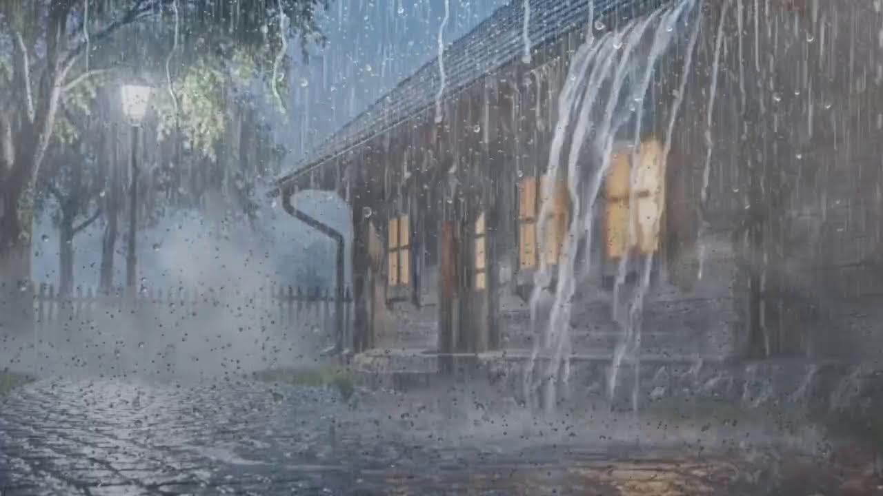 Rain Sounds for Sleep (No Ads) – Heavy Rain Ambience