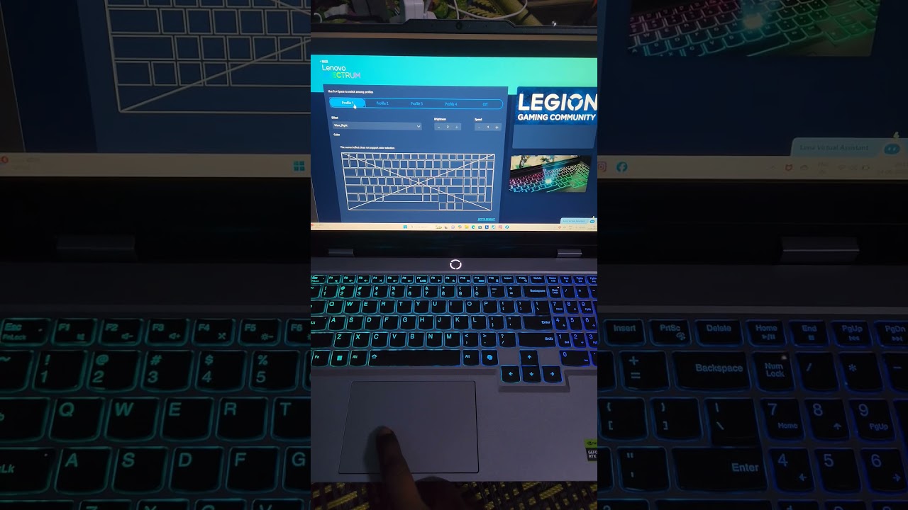 HOW TO USE & CHANGE RGB KEYBORDS LIGHT IN LENOVO LOQ PC #gaming  #pc #loq