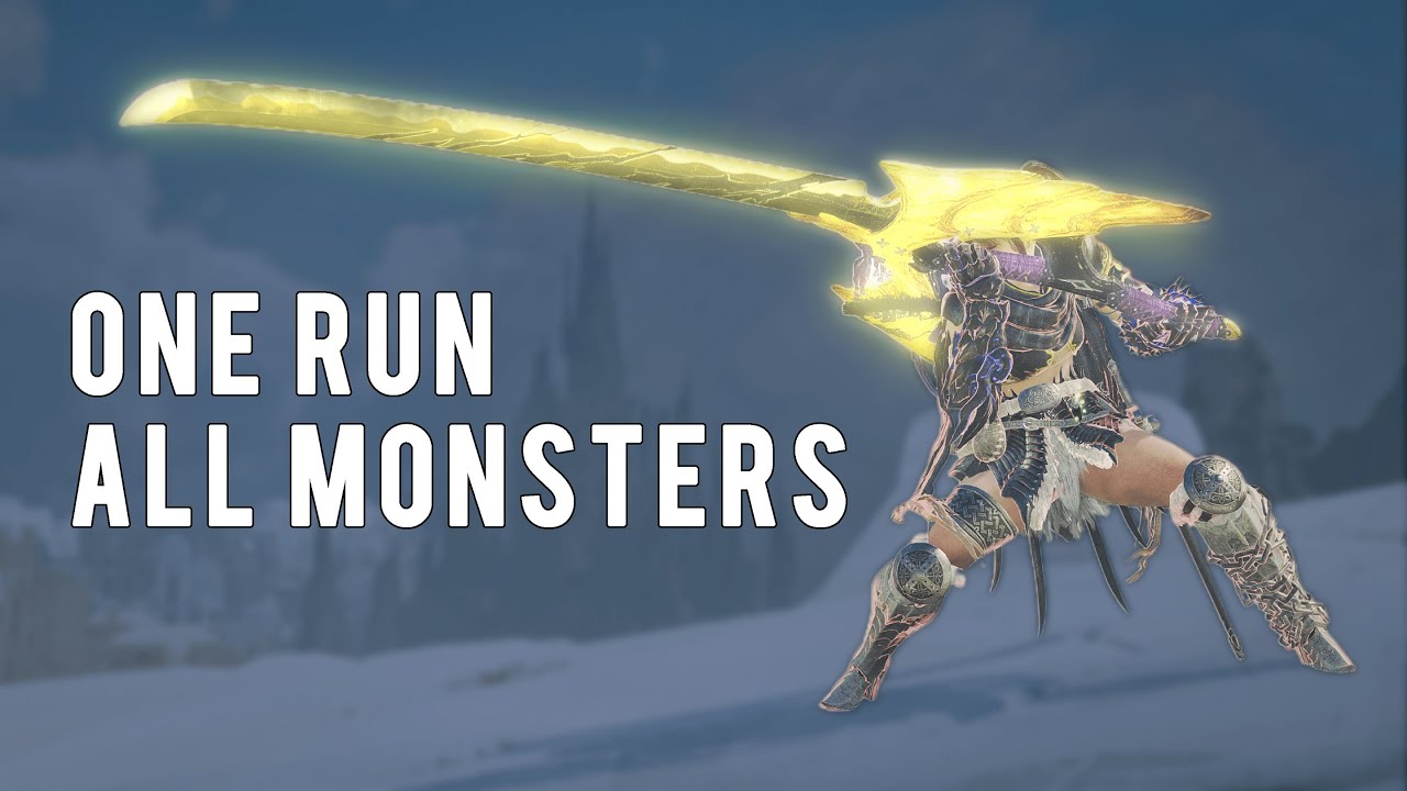 Long Sword vs All Monsters [MH Wilds Gauntlet / Marathon]
