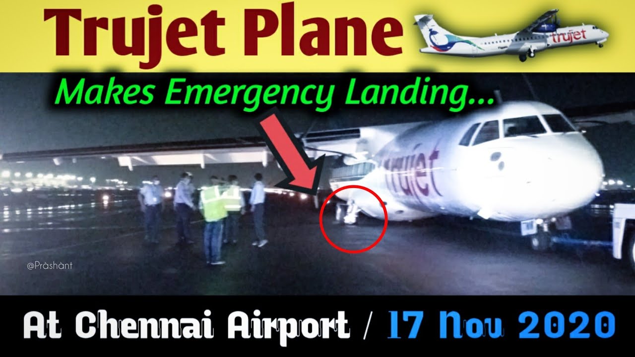 ✅Trujet✈ Plane Makes Emergency Landing At Chennai Airport | Belgaum-Mysore Flight |