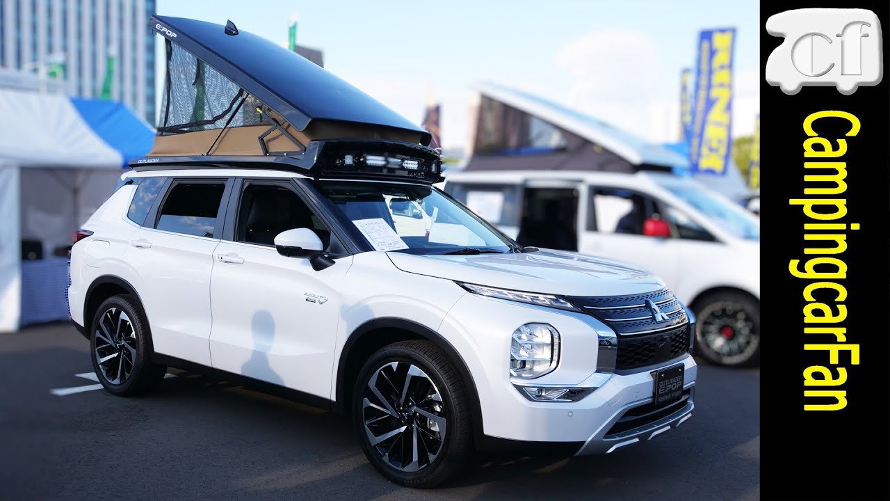 [Outlander PHEV E:POP: Mitsubishi Motors Sales] SUV-based camper with high-capacity battery