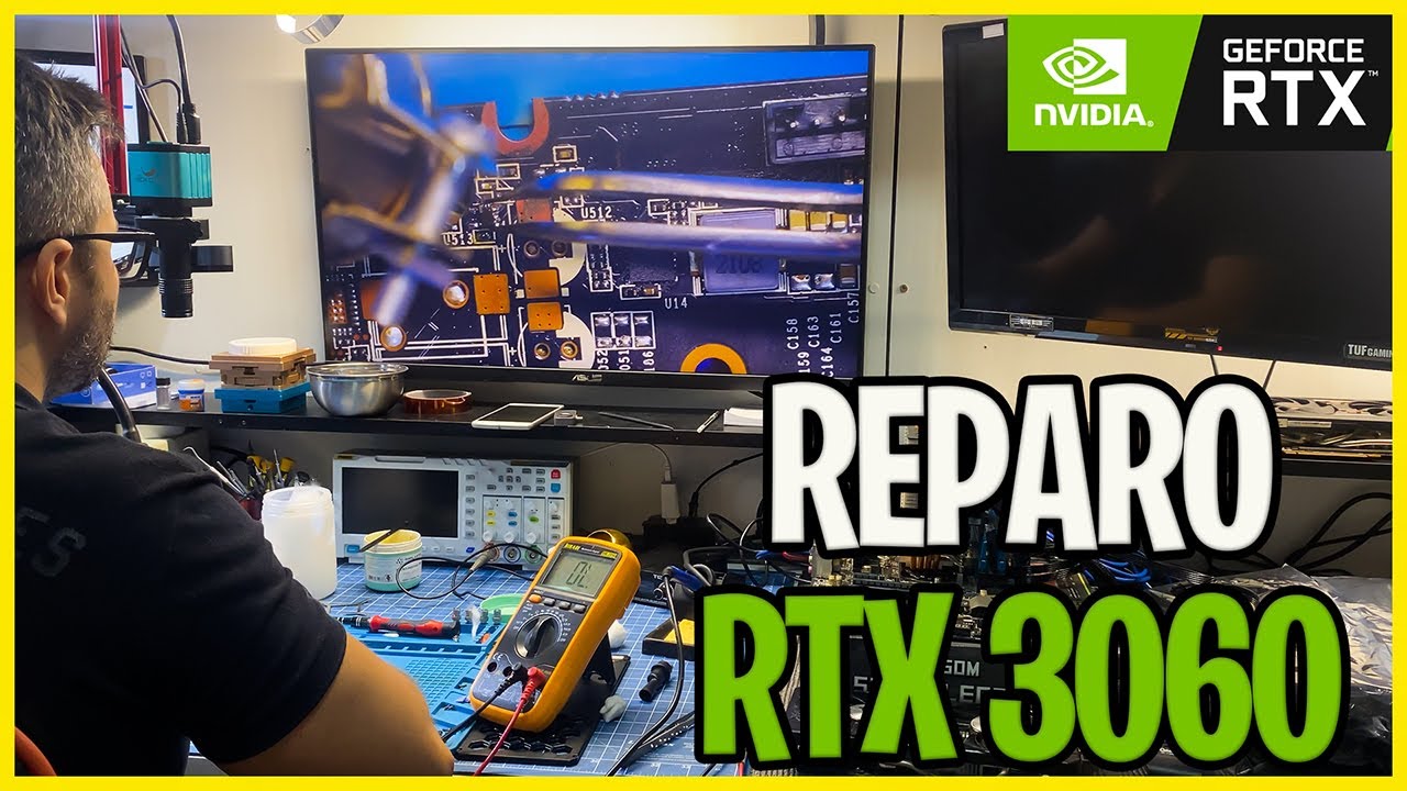 RTX 3060 Asus não dá imagem - Reparo Completo