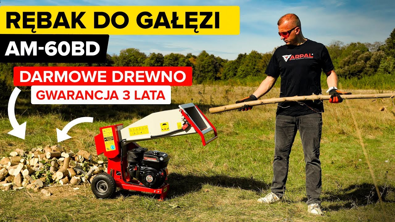 🔥 Rębak do gałęzi ARPAL dla każdego! AM 60BD – wysoka jakość w niższej cenie!