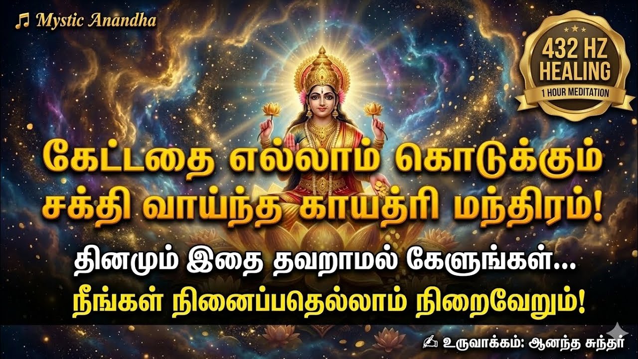 தினமும் காலையில் கேட்க வேண்டிய காயத்ரி மந்திரம் | Most Powerful Gayatri Mantra | Mystic Anandha