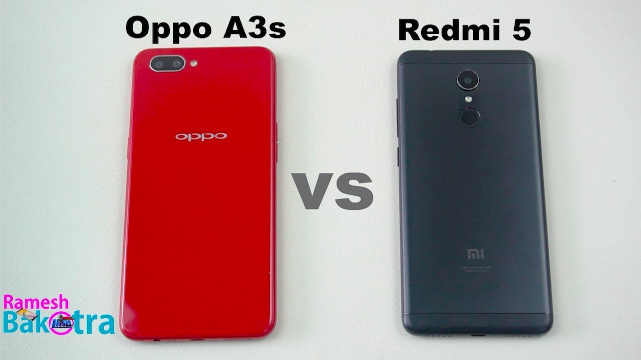 Oppo A3s vs Redmi 5 Speed Test and Camera Comparison
