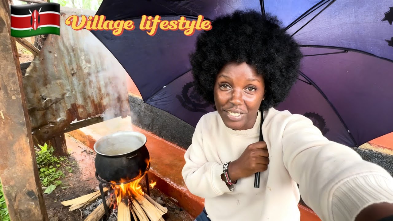 City Girl Cooking in the Village Rain Unbelievable‼️