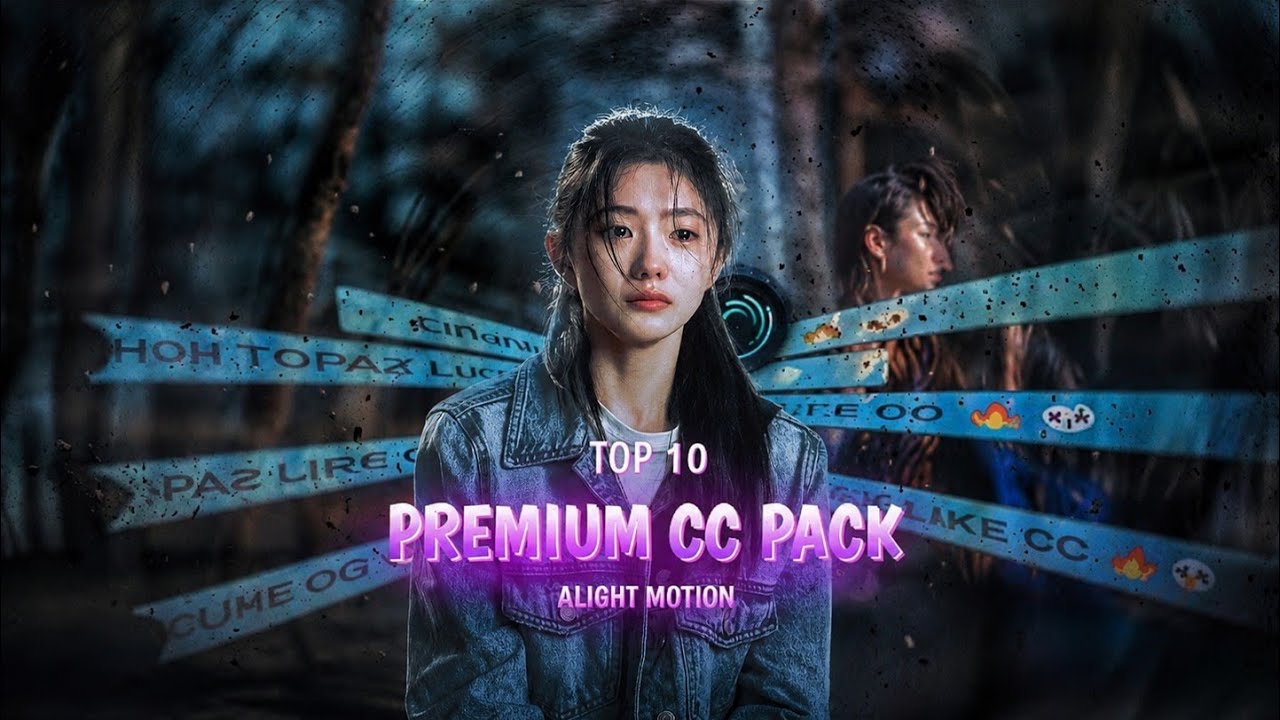 Top 10 Premium Alight Motion CC Pack 🔥 ✨ | XML + Free Preset