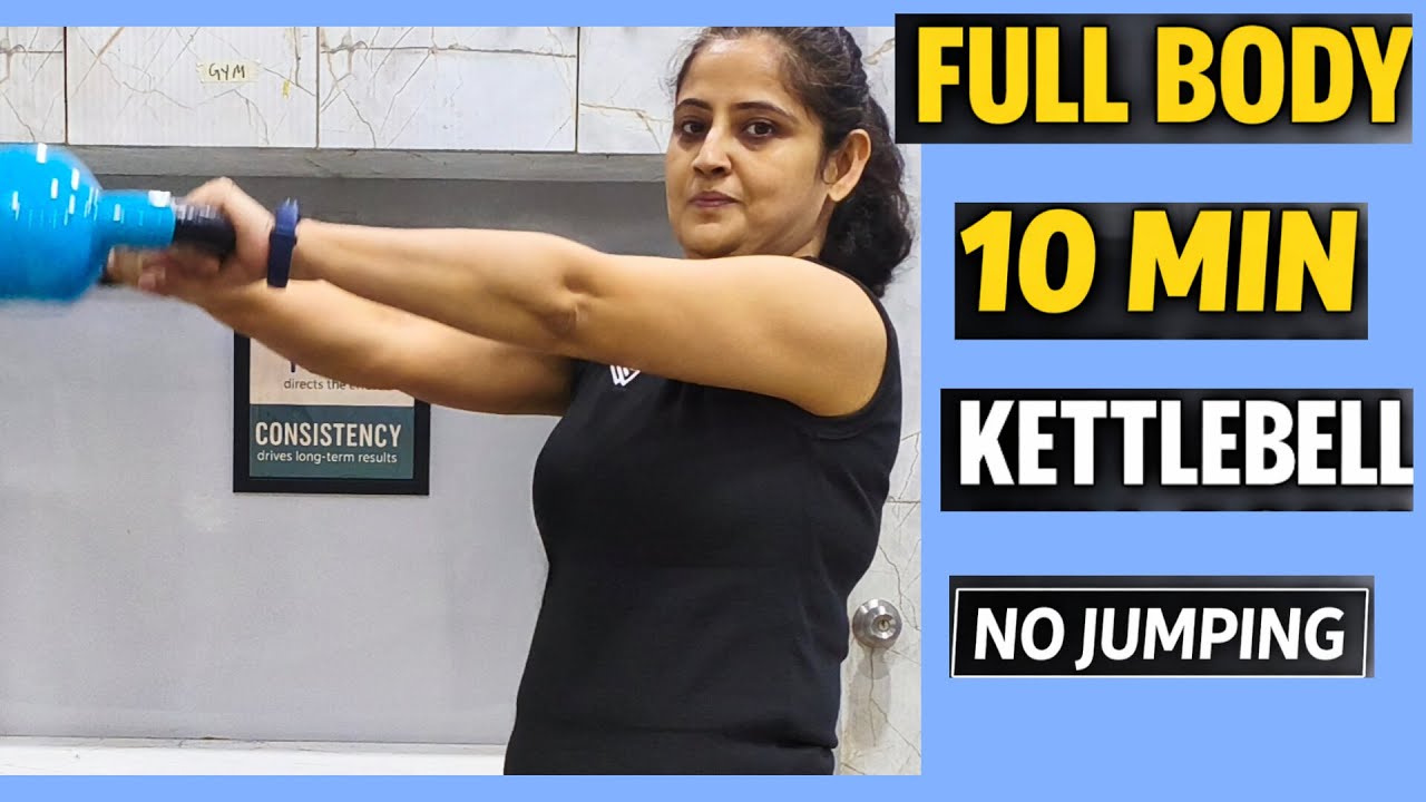 10 Min Kettlebell Full Body Workout | No Jumping | Strength After 40