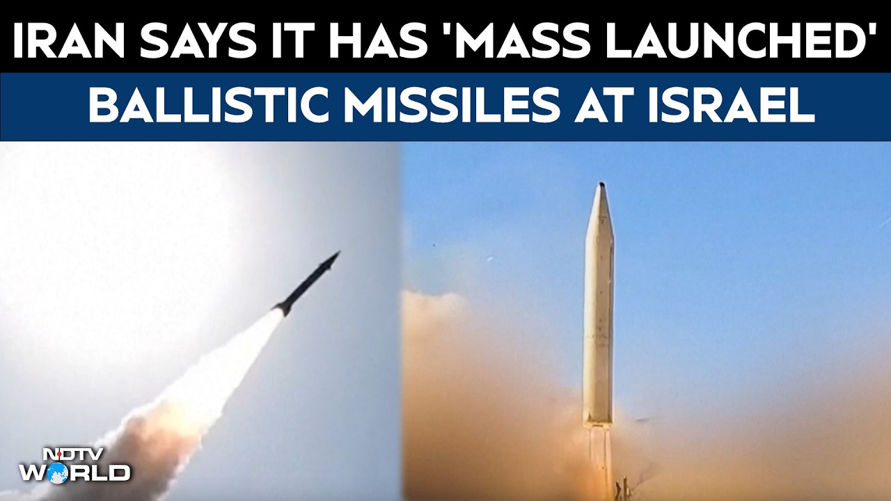 Iran Says It Has 'Mass Launched' Ballistic Missiles At Israel