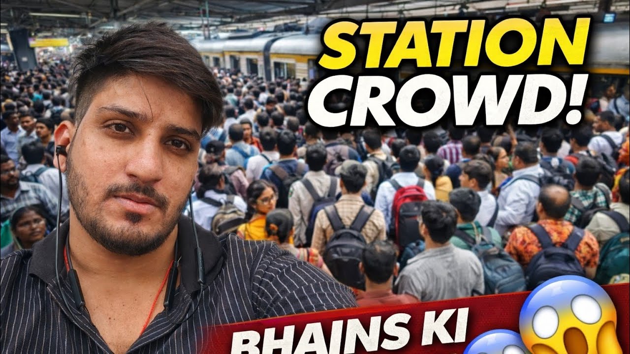 🔥 Thane Station Crowd | Aaj Ka Bheed Bhara Scene 😱 | Mumbai Local Reality 🚆