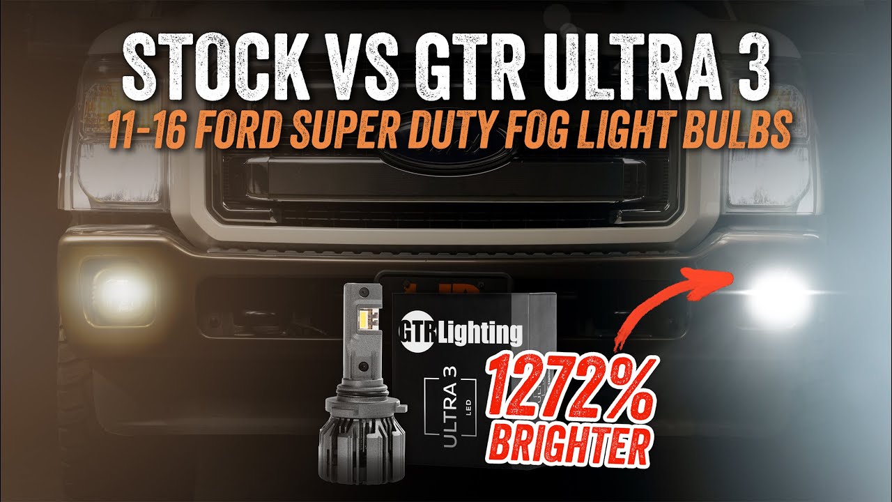 GTR Ultra 3 LED Fog Light Upgrade for 2011–2016 Ford Super Duty | 1,272% Brighter Than Stock!