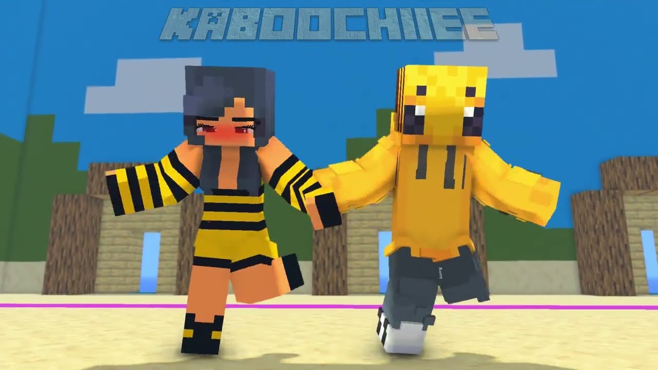 BEE APHMAU & AARON | DANCE GROOVE | Minecraft Animation | KABOOCHIIEE 163