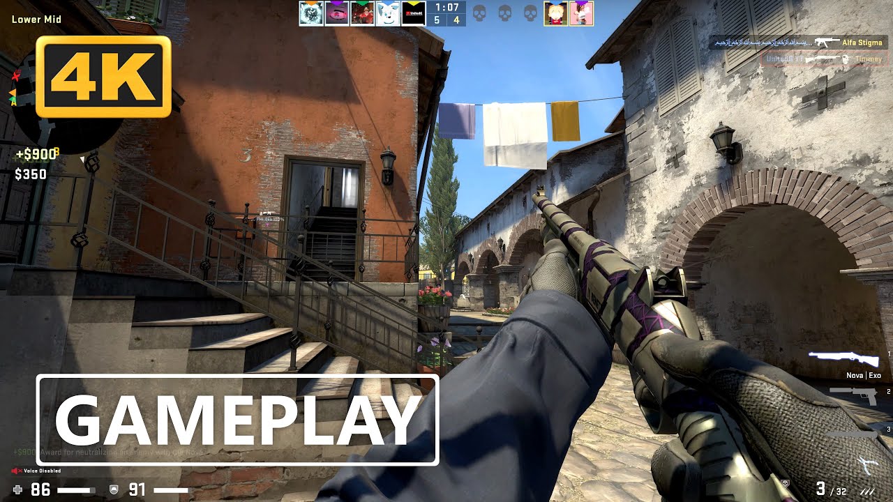 CS:GO Gameplay 4K (No Commentary)
