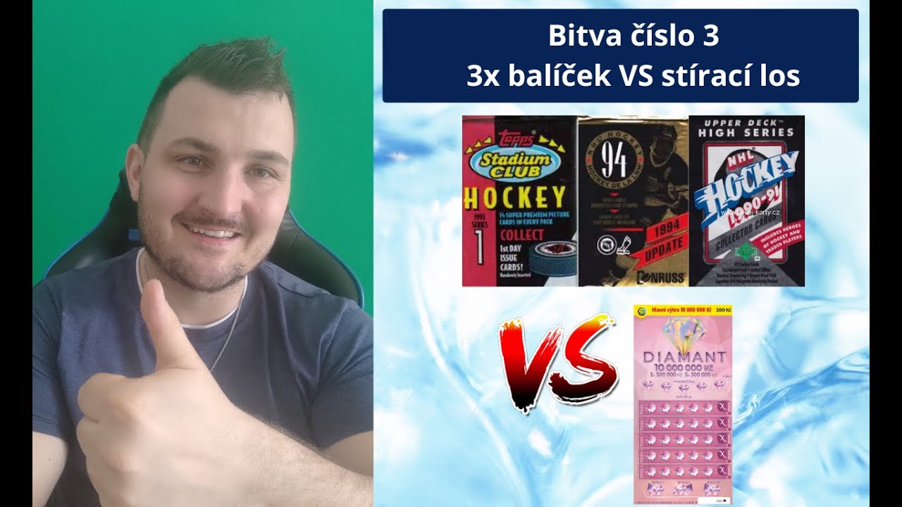 💥🏒Bitva číslo 3 (3x balíček VS stírací los)🏒💥