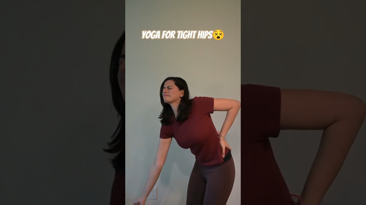 Yoga for TIGHT hips😵Practice daily and lift things with ease💪🏻 