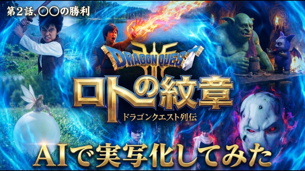 第2話【AI 実写化】ドラゴンクエスト列伝 ロトの紋章