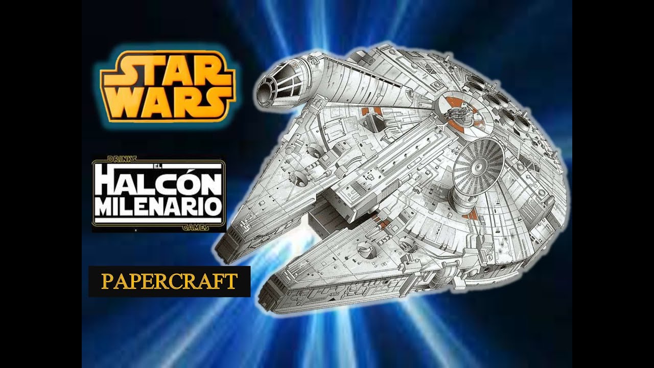 Halcón Milenario Star Wars Papercraft