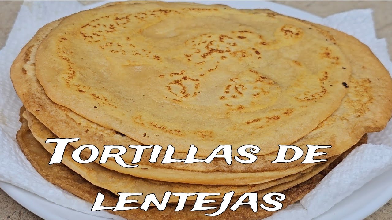 Tortillas De Lentejas Rojas😋 Tortillas Saludable ♡
