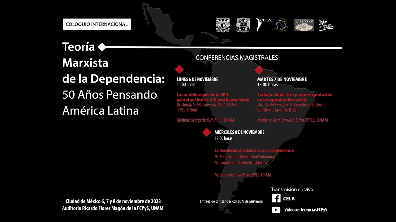Coloquio Internacional Teoría Marxista de la dependencia: 50 años pensando América Latina