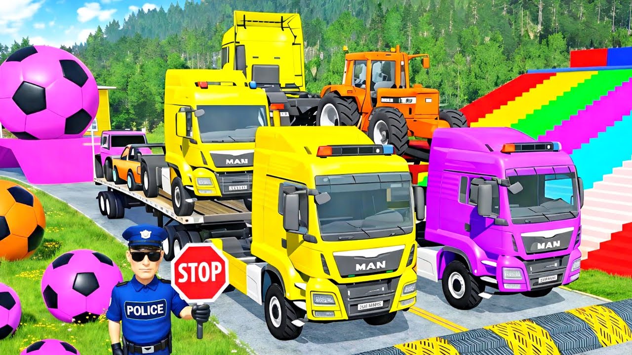 Flatbed Truck McQueen vs Potholes: Epic BeamNG.Drive Challenge 🎮🚓   #70