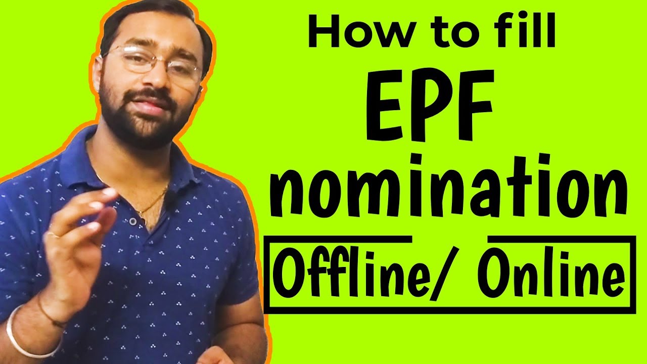 🔴How to fill EPF nomination form online/offline and update PF nominee