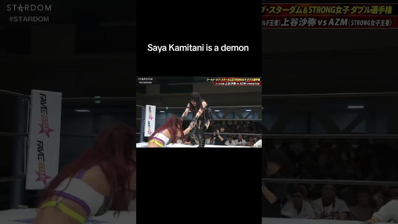 You gotta watch this match. Saya Kamitani vs AZM 9/27/25. #stardom #azm #sayakamitani