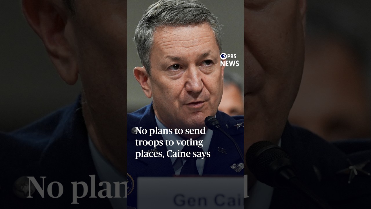 No plans to send troops to voting places, Caine says