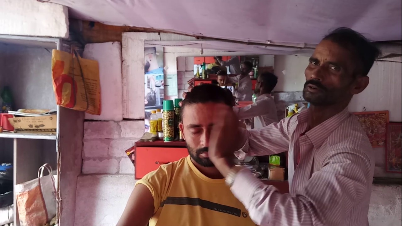 Manoj Master Head Massage #poorbarber #indianbarber