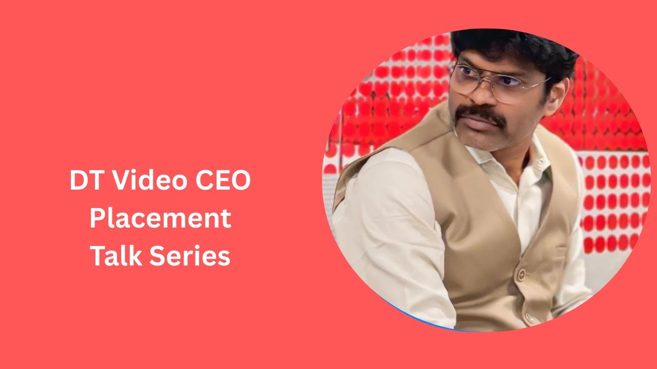 DT Video CEO Placement talk series | Dr.S.Muthu Vijaya Pandian | SNS institutions