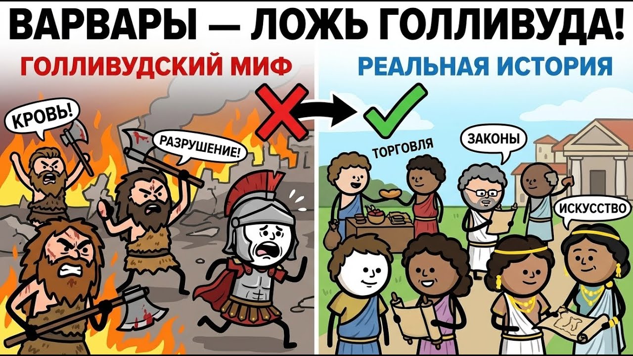 Варвары не сжигали Рим: Страшная правда, которую скрывали учебники