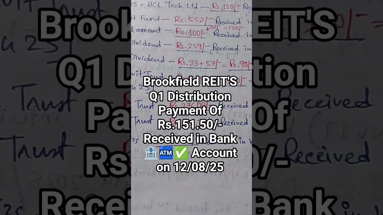 Brookfield Business Perks REIT'S Q1 Distribution Payment Details | 