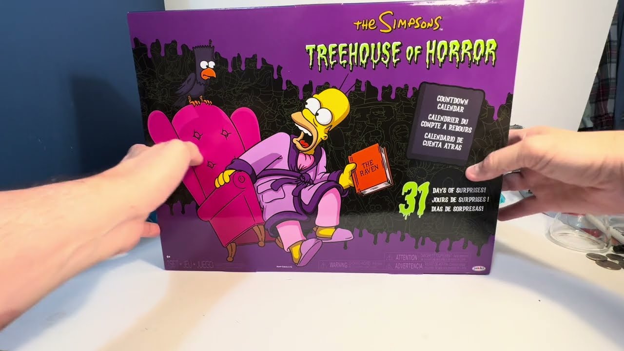Blasting Through October with Simpsons Treehouse of Horror Countdown Calendar! Epic Unboxing!!