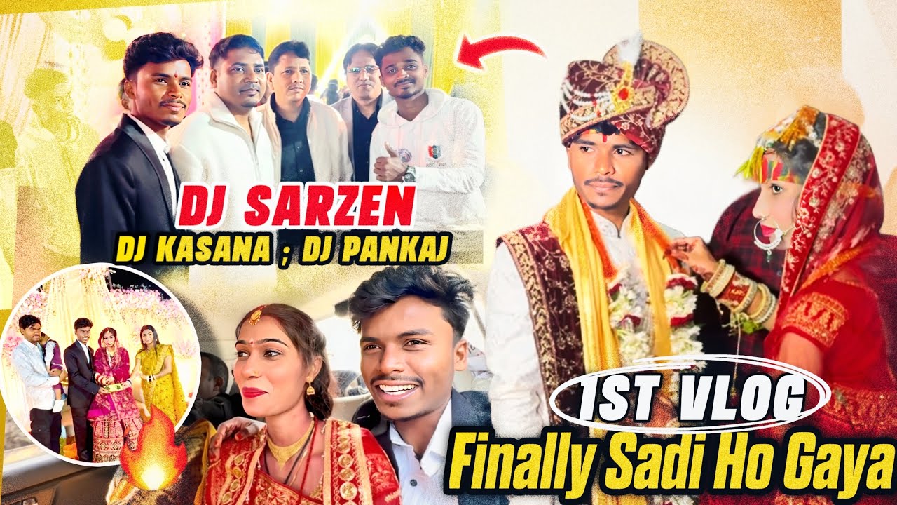 Finally Sadi हो गया Dj Sumit Dhanbad Reception Party 😍 | Dj Sarzen , Pankaj ,Kasana , Shashi Vlog