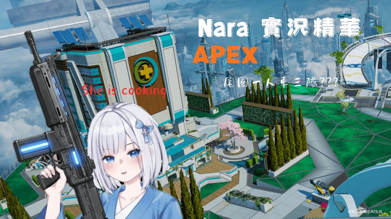 【ShizuNara直播精華】APEX女頂獵Nara尾圈一人車三隊 極限換甲繼續車