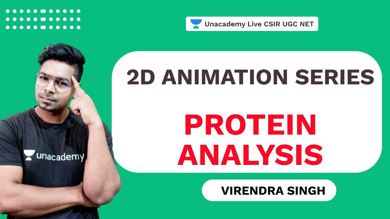 2D Animation Series- Protein Analysis| CSIR 2021 | Life Science| Virendra Singh | Unacademy Live