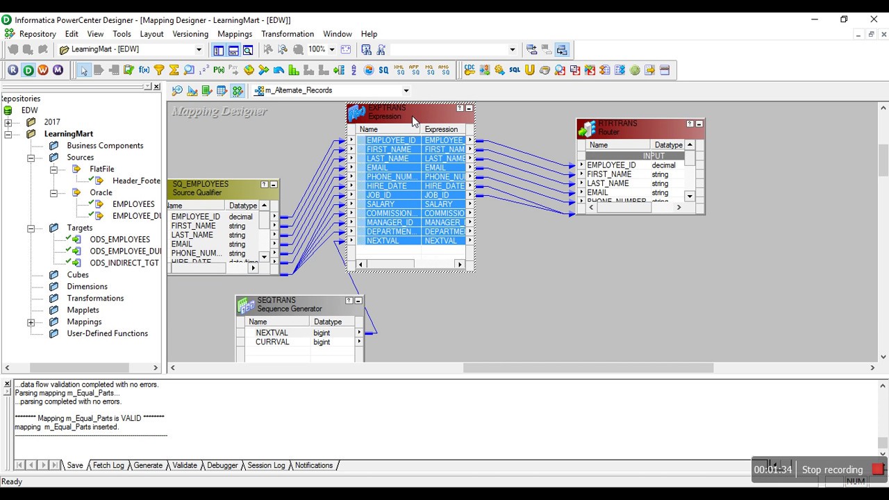 How to send alternate records to target in informatica