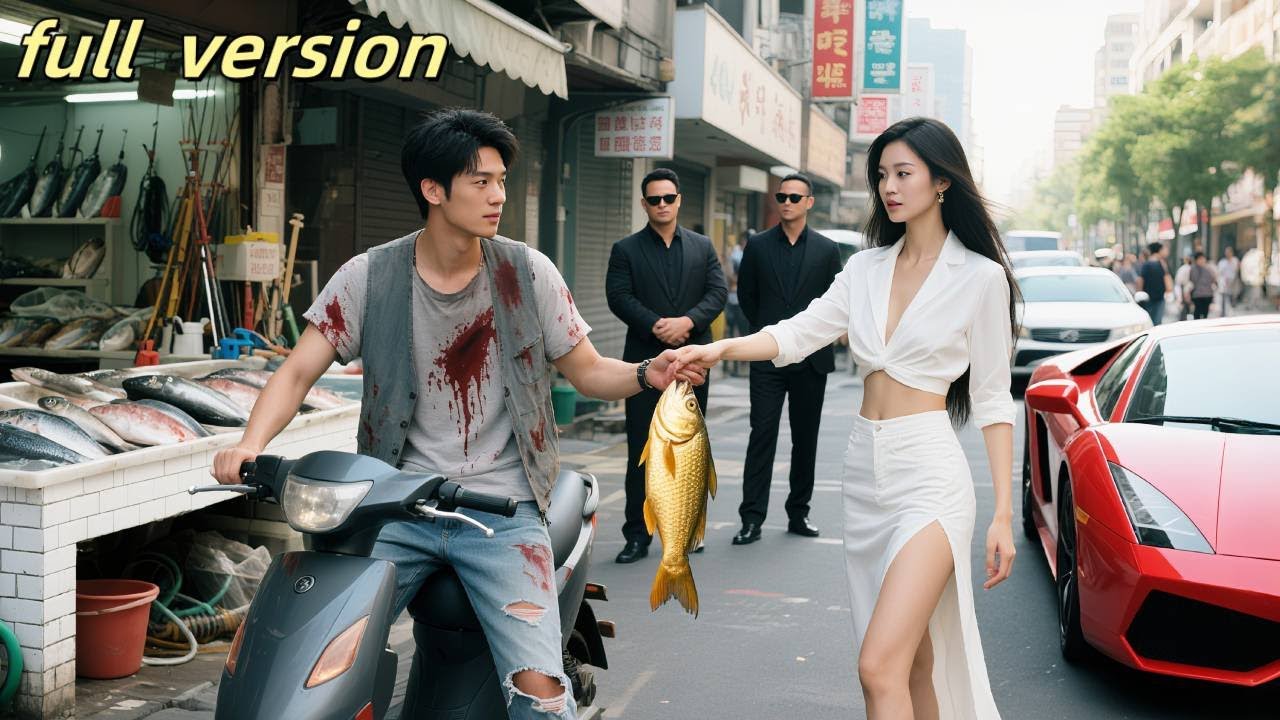 Poor boy hit CEO, compensated with a fish; she saw his true identity and paid millions to marry him