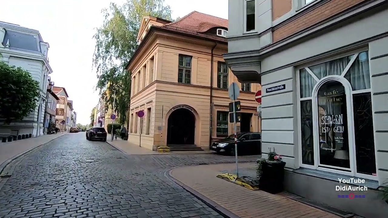 Ein Rundgang durch die Schweriner Altstadt am Abend mit der Fußgängerzone Schwerin Altstadt Rundgang