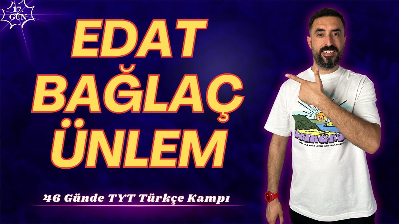 EDAT - BAĞLAÇ - ÜNLEM 📌 46 Günde TYT TÜRKÇE Kampı 2024 +PDF📕(17.Gün) Deniz Hoca