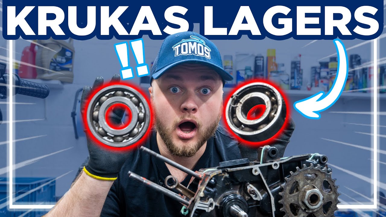 Tomos krukas lagers vervangen tutorial (Blok splitsen)