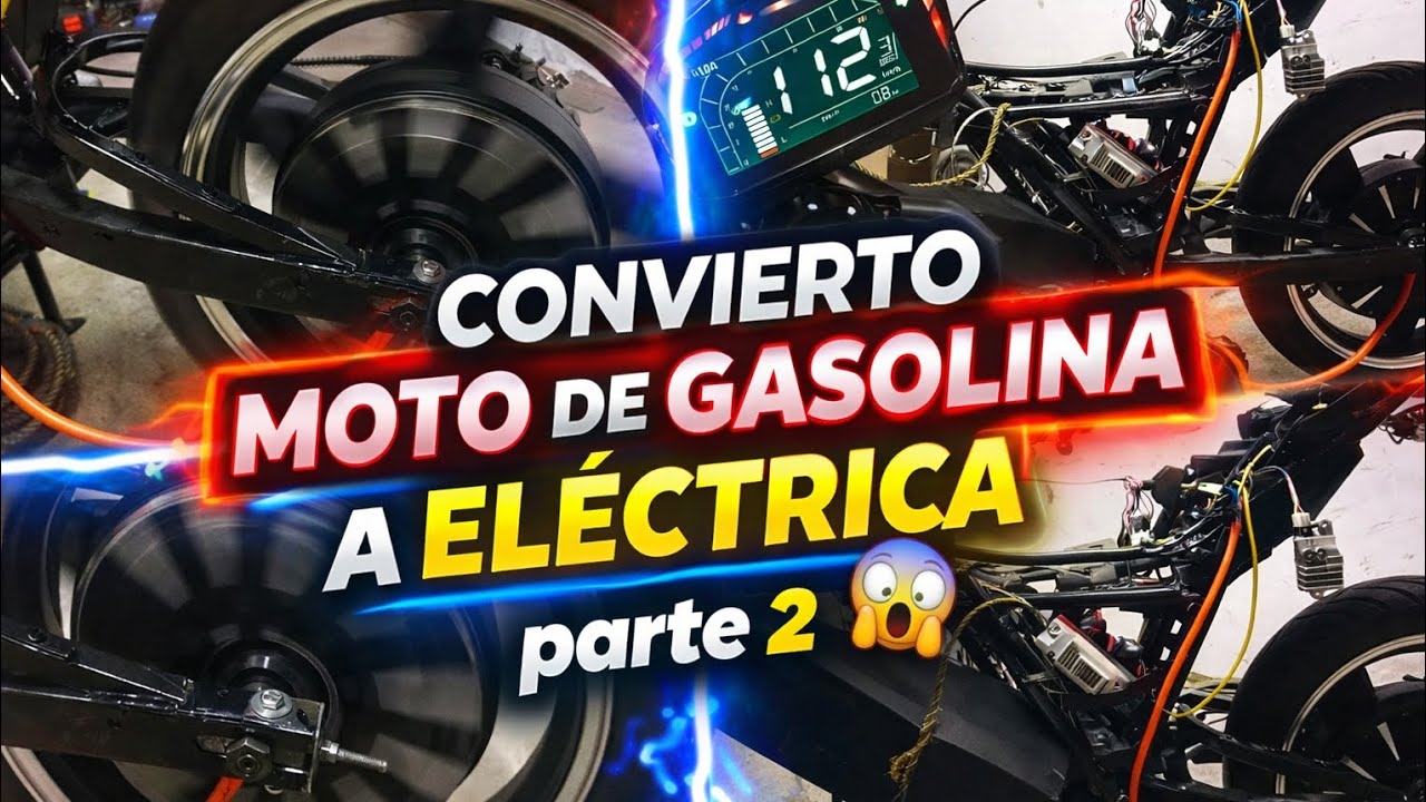 Funcionamiento de una moto eléctrica que antes era de gasolina, parte 2 @MovilidadElectrica-yt