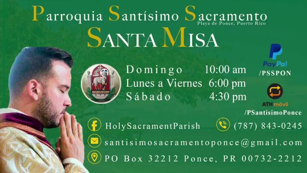 Santa Misa  Domingo XIX T.O. - 9 de agosto de 2020 - P. Orlando Lugo Pérez