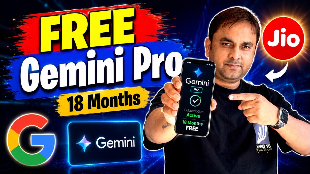 How to Get Google Gemini AI Pro FREE for 18 Months | Claim Jio Gemini AI Offer