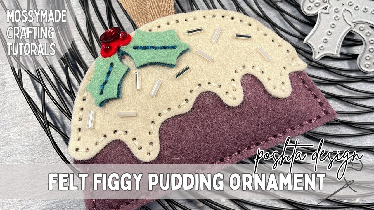 Вышивка: Украшение из фетра «Фигги Пудинг» — Праздничный декор — Дизайн Poshta