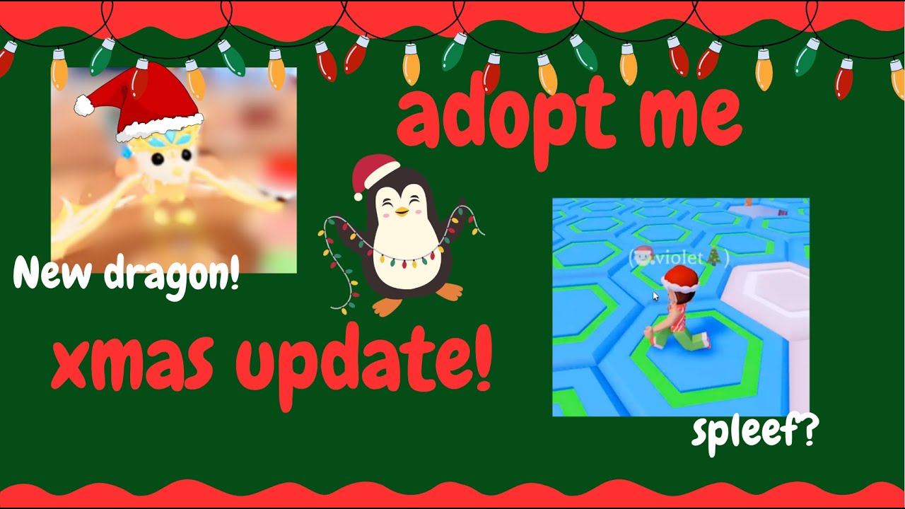 ADOPT ME XMAS UPDATE! *playing the minigames, exploring*