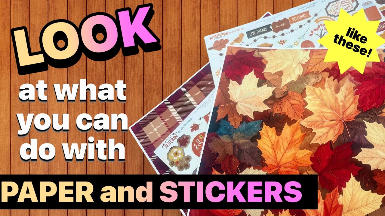 ULTIMATE Way To Layer Stickers With Paper! AND Make A Boxed Folio Gift! BAG MAKING DIY TOO!
