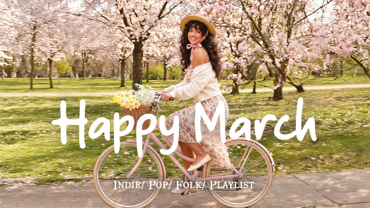 Happy March 🌸 Songs that put you in a good mood in 4K UHD for TV | Indie/Pop/Folk #indiemusic