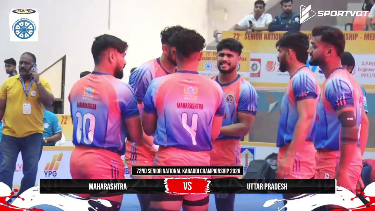 Semi Final 1 | Maharashtra vs Uttar Pradesh | 72nd Senior National Kabaddi Championship 2026 